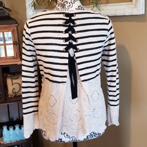 NEW! Cupio Lace Up & Eyelet Top!